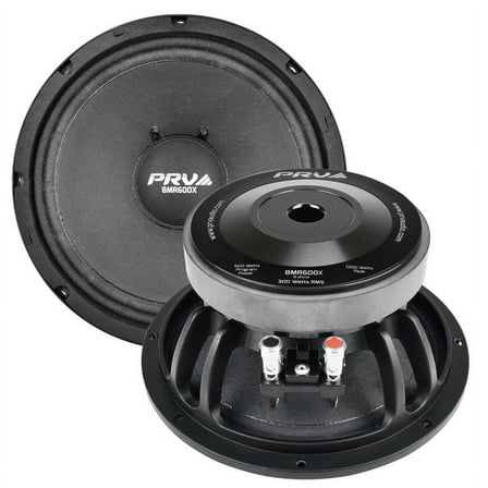 PRV AUDIO 8 Inch Midrange Speaker 8MR600X, 600 Watts Program Power, 8 Ohm, 2 in Dual Layer Voice Coil, 300 Watts RMS Pro Audio Speaker (Single)