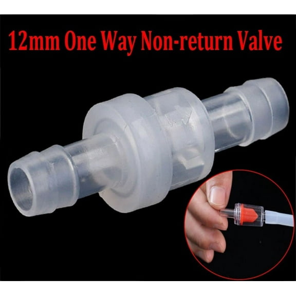 12Mm Plastic Check Valve Way Non-Return Valve Aquarium Air Diaph