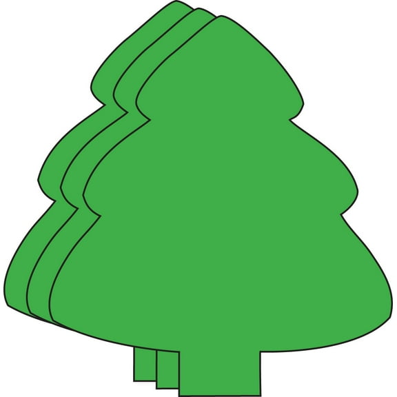 Magnets - Large Single Color Evergreen Tree