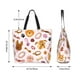 thumbnail image 5 of Balery Cute Dog Bolsa Tote Estilo Estético con Cremalleras, Bolsa de Hombro, Bolsa de Compras Grande y Plegable, 5 of 8