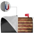 thumbnail image 4 of Patriotic Mailbox Covers Magnetic Standard Size 18" X 21" Vintage Grunge American USA Flag Mailbox Cover Decorations Wrap, 4 of 6