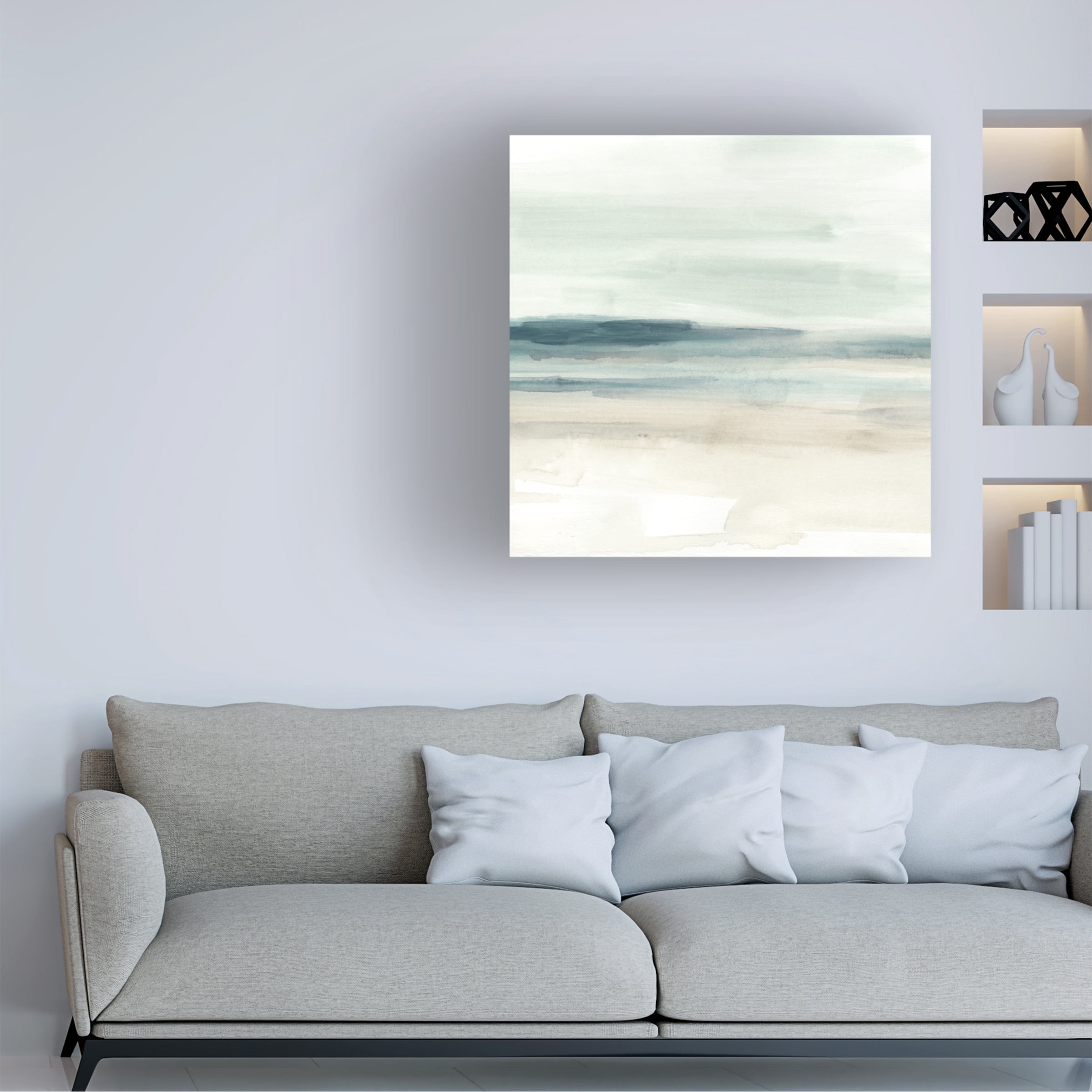June Erica Vess 'Blue Sands I' Canvas Art