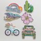 thumbnail image 5 of Parches de Flores Bordados BRI para Planchar Juego de 18 Decoración de Ropa DIY, 5 of 5