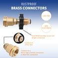 thumbnail image 3 of Flame King Propane Tank Adapter, Converts Pol to Qcc1 Type, Reliable Connection Conversion, 4.5 Inches, 1 Count, 3 of 6