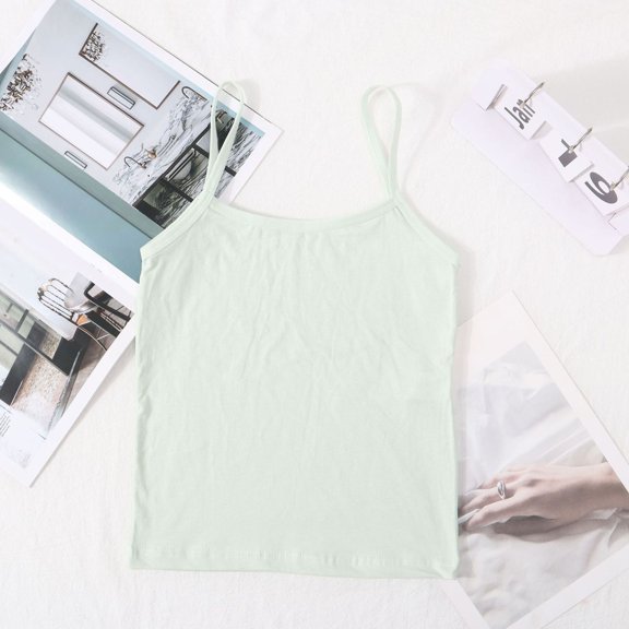 Girls Camisole Tank Tops Spaghetti Strap Undershirt