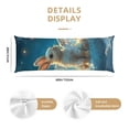 thumbnail image 2 of Naloa Cute Angel Winged Rabbit Super Soft 20x60 Body Pillow Case,Long Side Hidden Zipper（PILLOWS ARE NOT INCLUDED）, 2 of 6