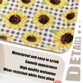 thumbnail image 2 of Howayme Melamine Plastic Serving Tray, 12.9"x9.6" Large Shatterproof Decorative Food Tray for Restaurant, Parties, Kitchen & Outdoor Use, Checkered Sunflower Pattern, 2 of 6