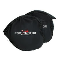 Porotmotor Motorcycle Tire Warmer fasten heating Windstop Tyre Cover Windbreak Tire Cover Case Winter 17 inch in Black