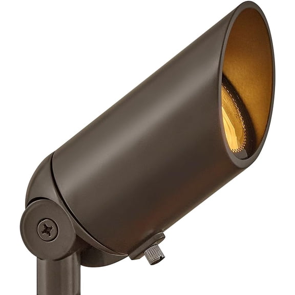 Hinkley Landscape Lighting 1536BZ Spot Light - MR16 LED Bulb Required, 50w, Bronze Clear Lens