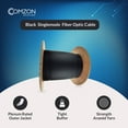 thumbnail image 5 of Black 2-Strand Singlemode Fiber Optic Cable, OS2 9/125 Corning, Indoor/Outdoor, Plenum Rated, 1000ft, 5 of 6