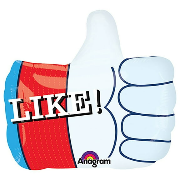 19 inch Like! Anagram Foil Mylar Balloon - Party Supplies Decorations