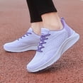thumbnail image 2 of kamemir Womens Slip On Walking Shoes Tennis Shoes Non Slip Running Shoes Lightweight Workout Shoes Breathable Cushioning Fashion Sneakers(Purple,7), 2 of 6