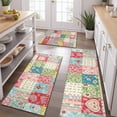 thumbnail image 2 of Pioneer Flower Floral Print Pattern Kitchen Rugs Sets Of 3,Kitchen Runner Rugs Non Skid Washable,Decorative Kitchen Floor Mats for Kitchen,Sink,Laundry,17X30 Inch + 17X47 Inch + 17X59 Inch, 2 of 6