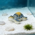thumbnail image 4 of Figurita de resina que brilla en la oscuridad con adorno de mini acuario de tortuga, decoración fluorescente de tortuga para acuario, pequeña decoración acuática para bettas y nanoacuarios, 4 of 6