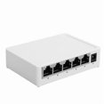 thumbnail image 2 of 5-Port Gigabit Ethernet Switch Network Adapter RJ45 10/100/1000 mbps EU Plug 100-240V, 2 of 5