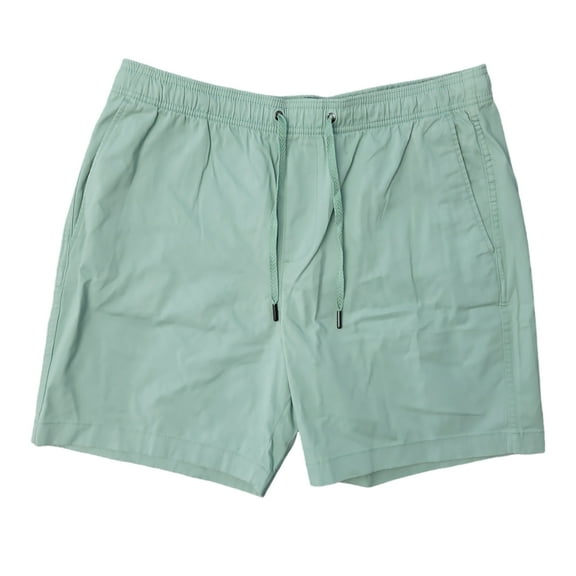 Gap Men's 7" Inseam Elasticized Waistband Stretch Twill Pull On Short (Granite Green, L)