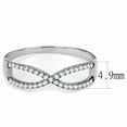 thumbnail image 2 of Luxe Jewelry Designs Women's Stainless Steel Ring with Round CZ - Size 6 (Pack of 2), 2 of 4