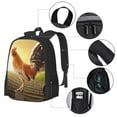 thumbnail image 4 of Lafuoo Country Farm Morning Rooster Pattern Large Capacity Backpack, Durable Adjustable Straps Campus, Travel, Work Computer Backpack, Unisex-One Size, 4 of 7