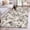 Gray, variant on Round Rugs 5Ft, Vintage Orange Flower Round Area Rug Washable Indoor Throw Carpet, Farmhouse Botanical Floral Retro Soft Non Slip Circle Rug for Cabinet Bathroom Home Decor Aesthetic