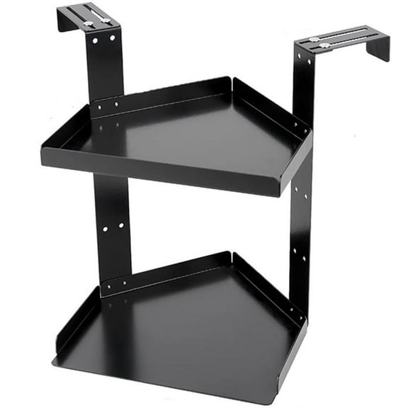 Convenient Metal Wall Shelf Organizers With Removable Layers And Hook For Small Spaces