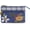 Style1#Royal Blue, variant on Women Small Zipper Coin Purse - Handmade Fabric Flower Embroidered Change Pouch - Cotton Double Zipper Wallet