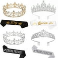thumbnail image 6 of King Sashes & Rhinestones Crowns for Women Men Birthday Celebration Crowns Birthday Party Wedding Accessory Crownpiece, 6 of 6