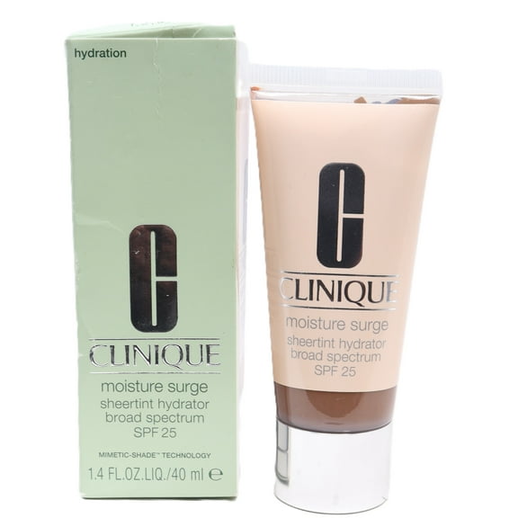 Clinique Moisture Surge Sheertint Hydrator Spf 25 Foundation 1.4oz Universal Very Deep