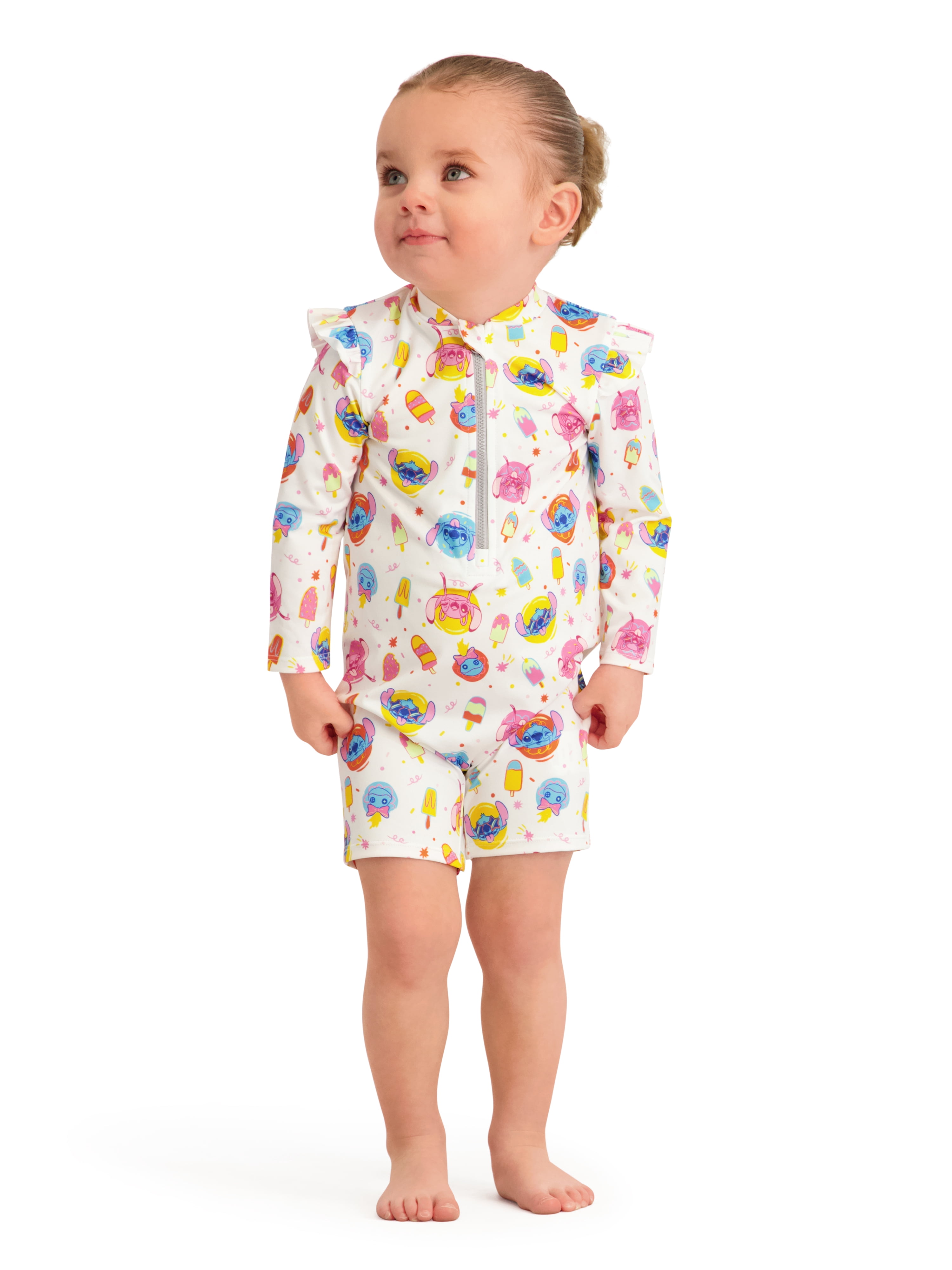 Character Baby Boy One- Piece Rash Guard Swimsuit, Sizes 0/3M- 24M