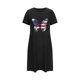 thumbnail image 4 of Camisón corto de talla grande para mujer, camisón de manga corta con estampado de pecho a la moda, camisón para mujer, 4 of 5
