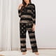 thumbnail image 2 of Fotbe American Flag with Desert Camouflage Conjunto de Pijama de Manga Larga para Mujer con Estampado, Ropa de Dormir de 2 Piezas, Conjunto de Casa Suave y Cómodo con Bolsillos-X-Large, 2 of 7