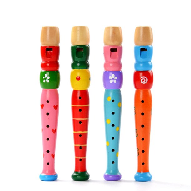 Colorful Plastic Kid Piccolo Musical Instrument Kids Early Educational Music Learning Toy Random Colorrandom He Qiyong unisex