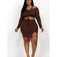 thumbnail image 2 of Plus Women Off Shoulder Skirt Set, 2 of 2
