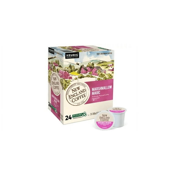 New England Coffee Marshmallow Magic Medium Roast K-Cup Pods 24 ct. Box