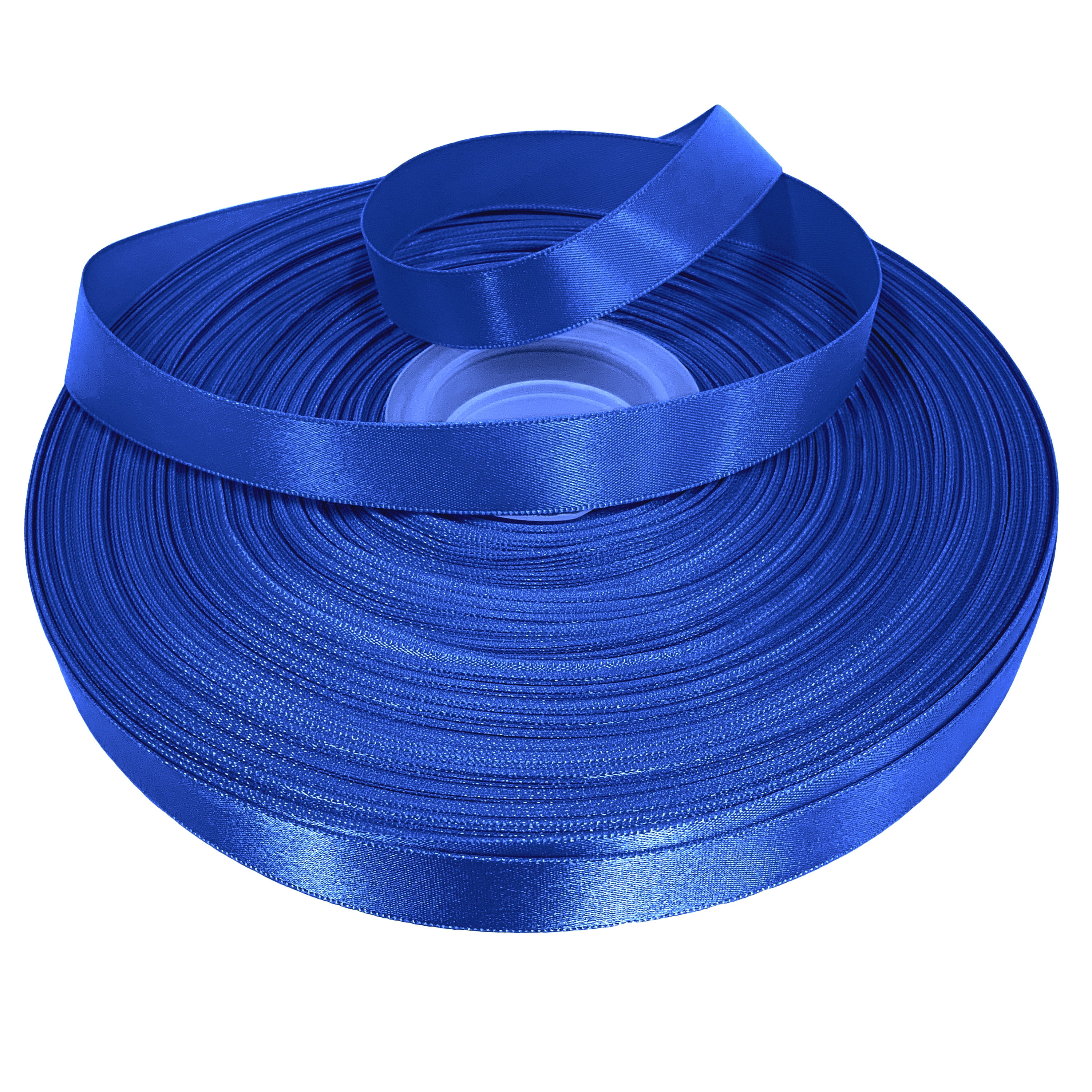 Royal Blue Single Face Satin Ribbon, 5/8" x 100 Yards by Gwen Studios