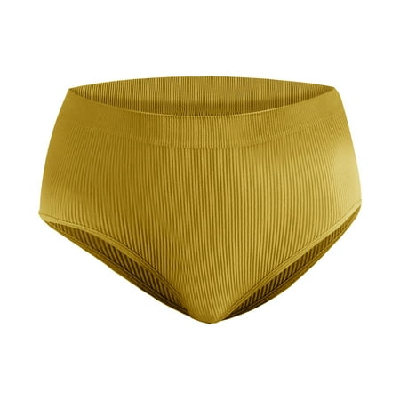 

KaLI_store Women s Underwear Womens Underwear Breathable Underwear Sports Soft Comfortable Hipster Panties for Women Yellow L