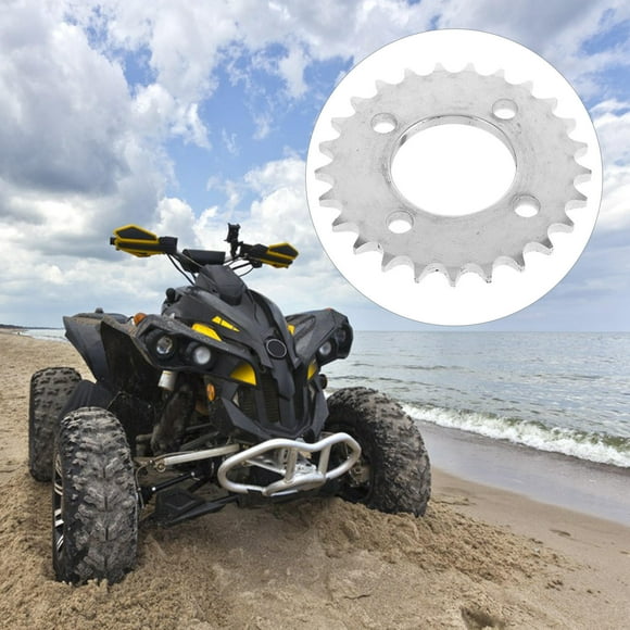 KONTONTY Precision Engineered Electric Rear Sprocket Silver Metal 420 Type 25 Tooth for Motorcycle Use
