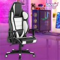thumbnail image 2 of Posh Living Joann Faux Leather Game Chair White, 2 of 9