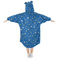 thumbnail image 2 of Wearable Blanket Hoodie for Football Stars Flannel Hooded Blanket with Pockets and Sleeves Suitable, 2 of 7