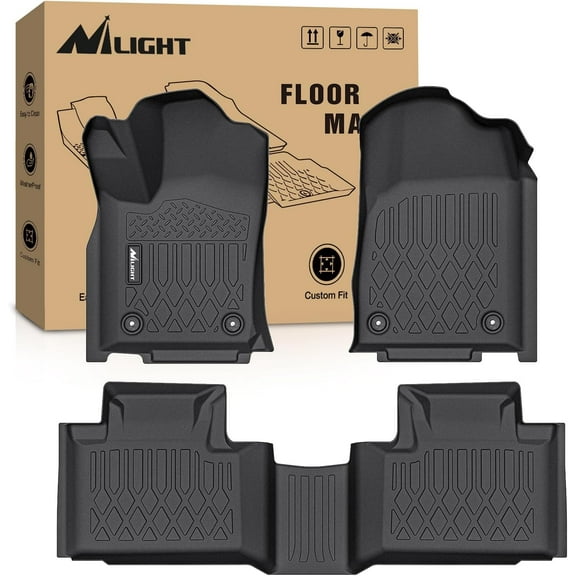 Nilight TPE Floor Mats for Dodge Durango Jeep Grand Cherokee 2016 2017 2018 2019 2020 2021 2022 2023,All Weather Custom Fit Heavy Duty Floor Liners