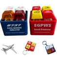 thumbnail image 6 of Two Action Alarms Keychain Flashing Cockpit Button Simulating for Flight Enthusiasts Gift, 6 of 9
