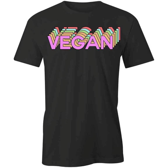 Vegan T-Shirt | Cute Vegetarian Black Tee Gift