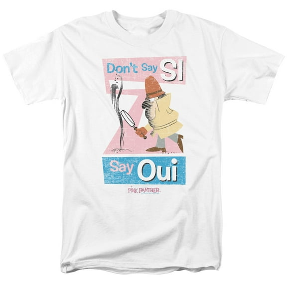 Pink Panther Say Oui Officially Licensed Adult T Shirt