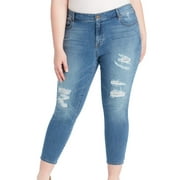 Womens Jeans Plus Skinny Ankle Stretch 18W