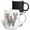 Multicolor, variant on 3drose, Pretty Watercolor Floral Monogram Letter W, 11oz Two-tone Yellow Mug