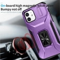 thumbnail image 3 of Funda para GANGXUN iPhone 12 - Soporte metálico, Función magnética, Morado, 3 of 5