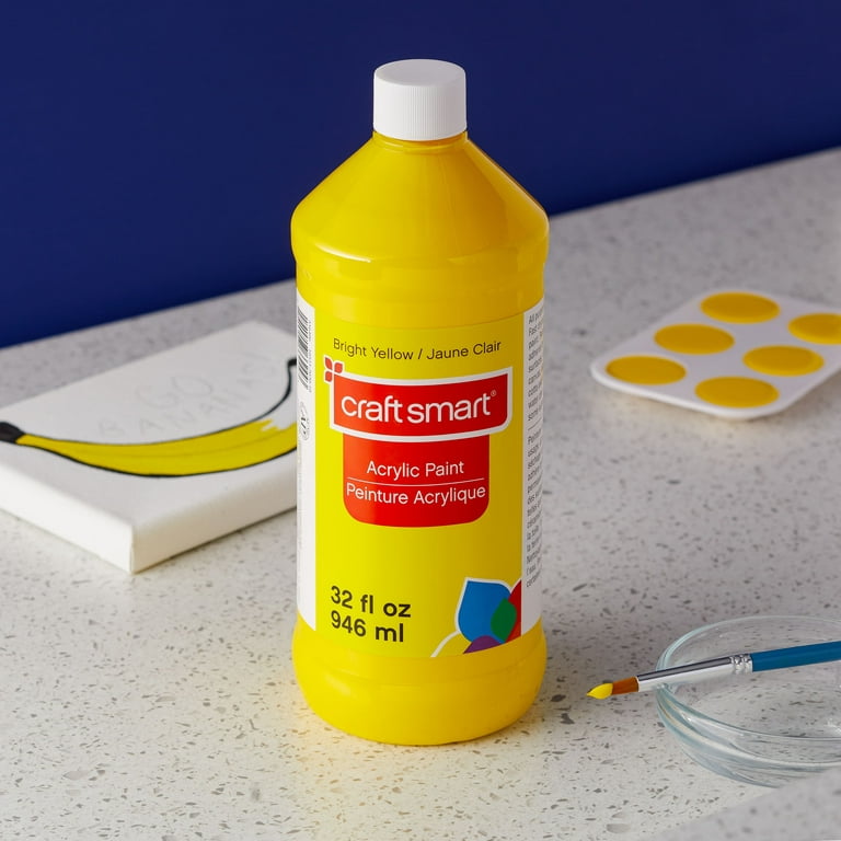 Craft Smart: 2oz Acrylic Paint, Bright Yellow