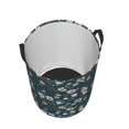 thumbnail image 3 of Balery Vintage Floral Round Laundry Basket with Handles Waterproof Freestanding Laundry Hamper for Clothes Toys in the Dorm and Family-, 3 of 8