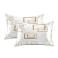 thumbnail image 2 of Abstract Geometric Square Satin Pillowcase 20''x26'' Double-Sided Print Soft Wrinkle Resistant, 2 of 9