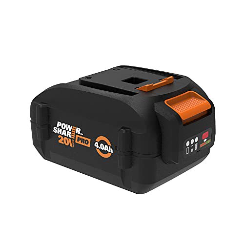 WORX WA3012 20V Power Share PRO 4.0Ah LithiumIon HighCapacity Battery