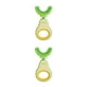 thumbnail image 1 of Vogacara Cepillos de de silicona en forma de U de 2 a 6 años, cepillos de limpieza de extraíbles, suministro de salud para el Amarillo 2piezas, 1 of 6